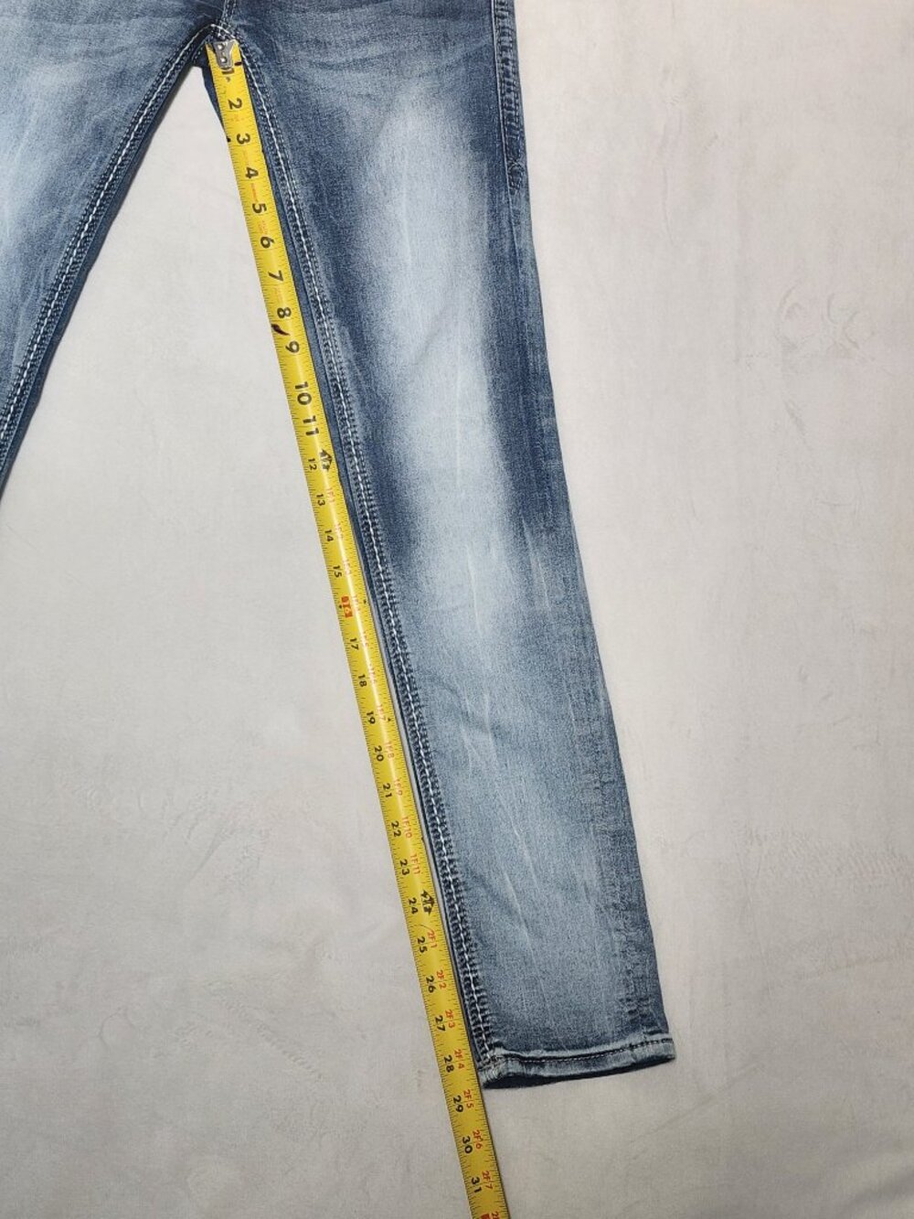 Rock Revival Sherry Skinny Jeans 26 Light Wash Rhinestone Embellished Bling - Picture 16 of 16